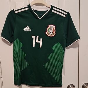 Adidas Youth  size L Mexico 2018 Javier "Chicharito" Hernández #14